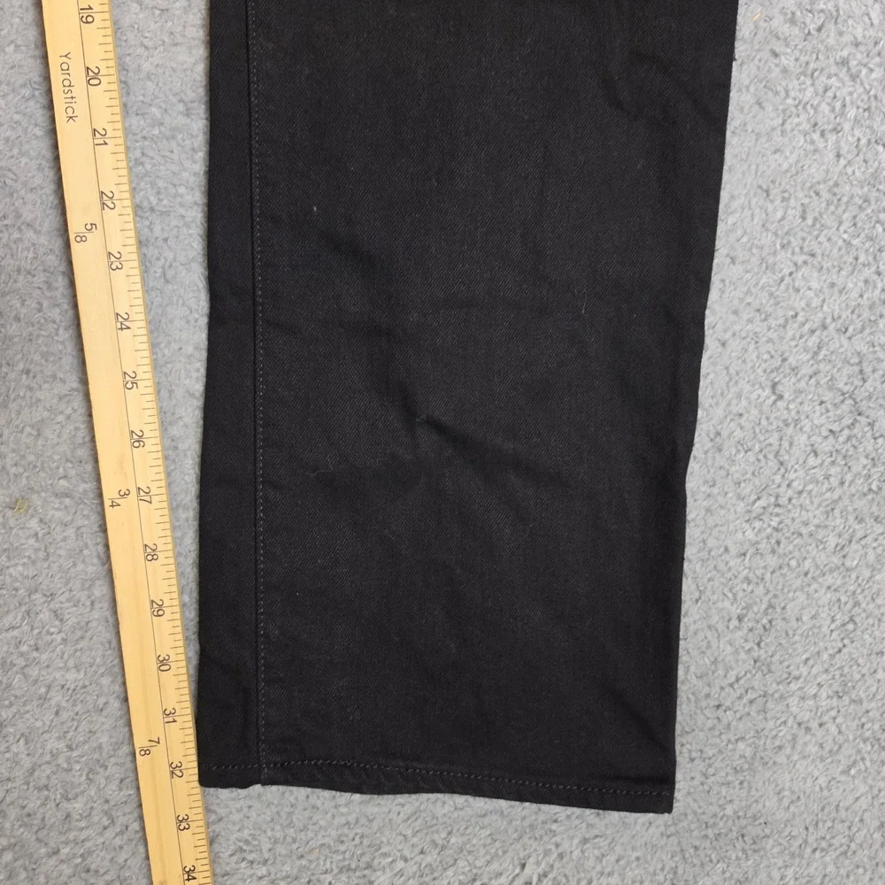 Levi's 501 Jeans Mens 40x32 Original Fit Button Fly Black Straight Cotton